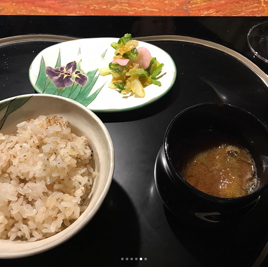 ガーリックライスとお味噌汁